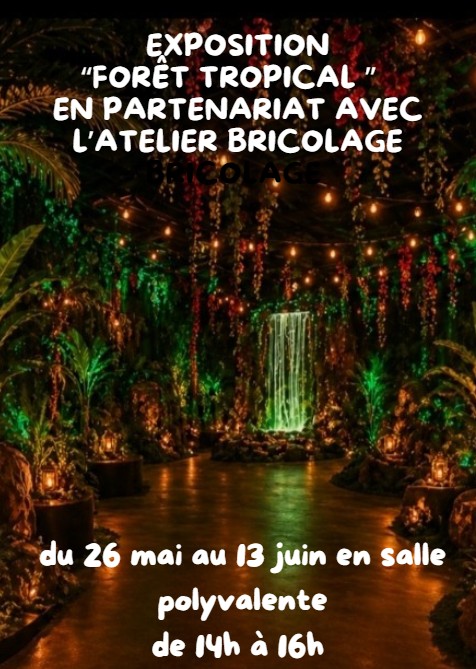 Exposition « Forêt Tropicale » en partenariat avec l’Atelier Bricolage